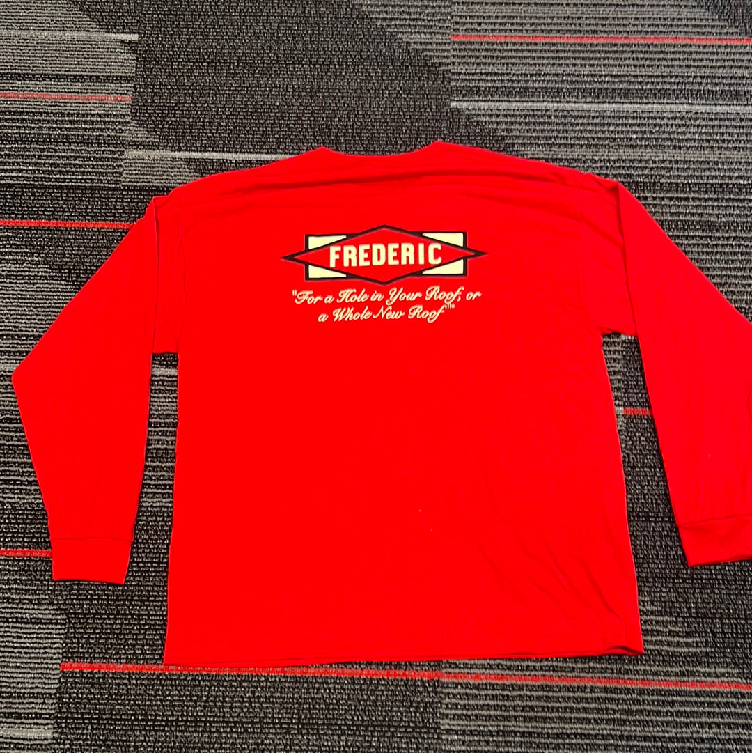 Frederic Roofing Long Sleeve Shirt (Red)