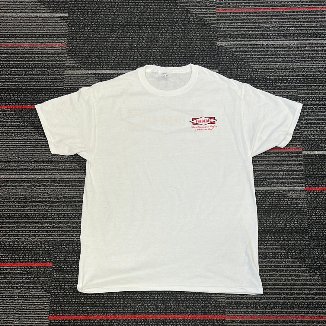 Frederic Roofing Short sleeve T shirt (white)